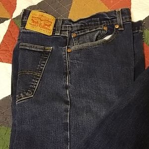 Levi's 505 jeans size 40x32 dark denim